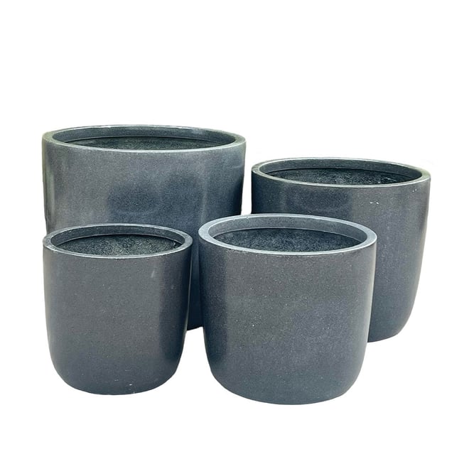 Prague Egg Pot 39 x 34cm Grey
