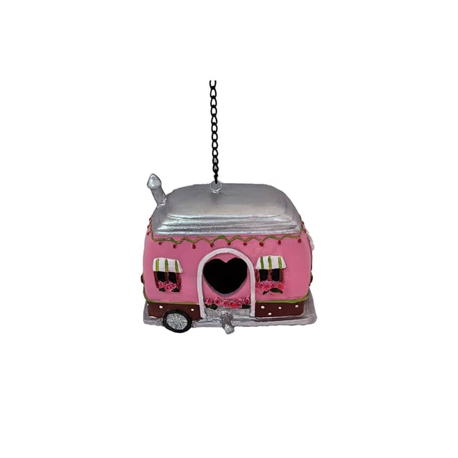 Pink Bird House 18X8.5X14.5cm