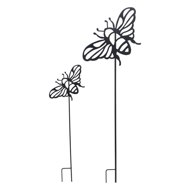 Bee Stake Black 32X101cm