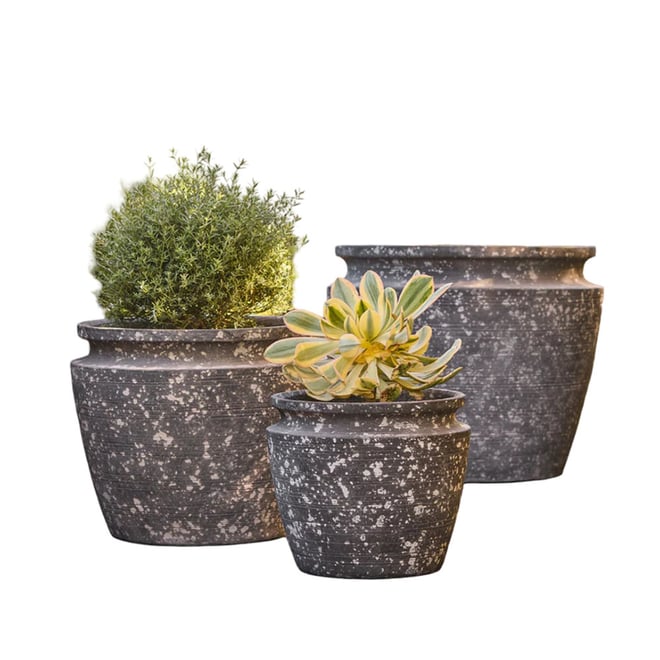 Northcote Pottery Drift Cone Pot 31X26cm Grey