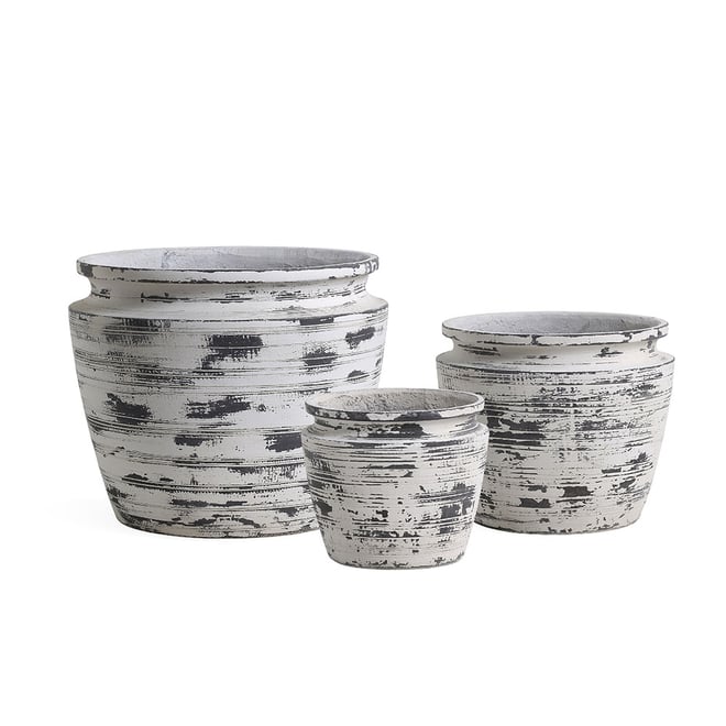 Northcote Pottery Drift Cone Pot 31X26cm White