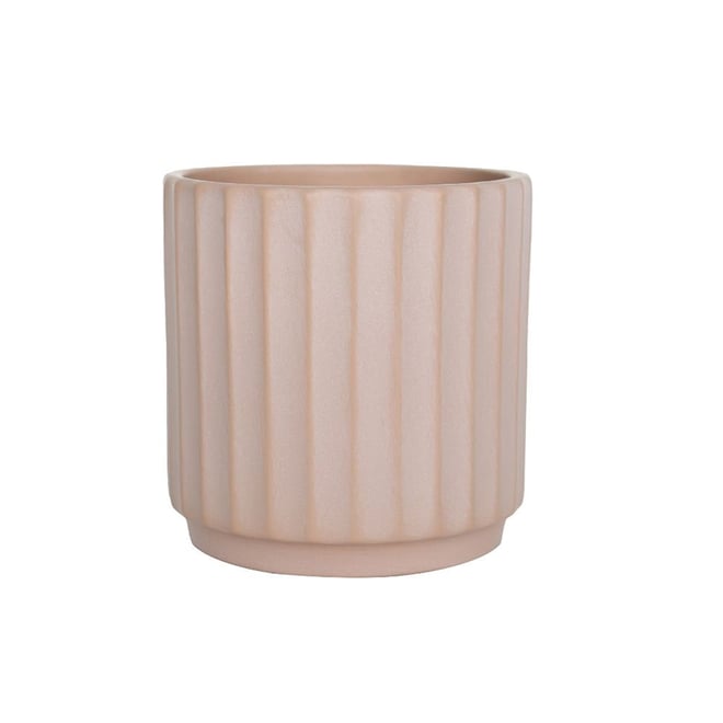 Cedar Tapered Cylinder Pot - Clay 16 x 16cm - Medium