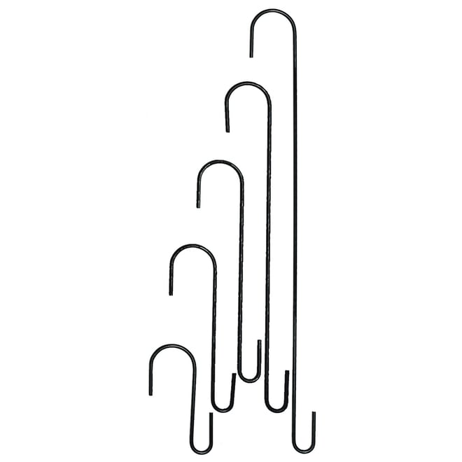 Wire S Hook Black 45cm