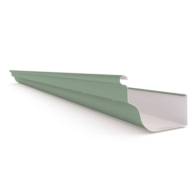 OG Gutter 125 Slotted Mist Green