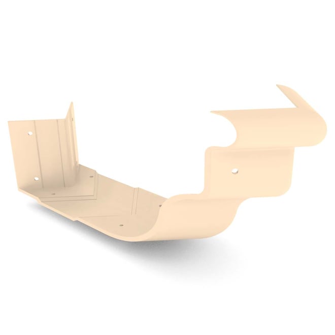 OG Gutter 125 Ribbed External Cast Angle Smooth Cream