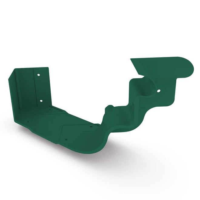 OG Gutter 125 Ribbed Internal Cast Angle Caulfield Green