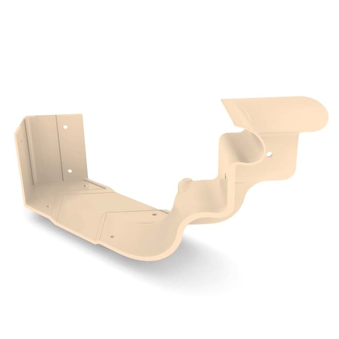 OG Gutter 125 Ribbed Internal Cast Angle Smooth Cream