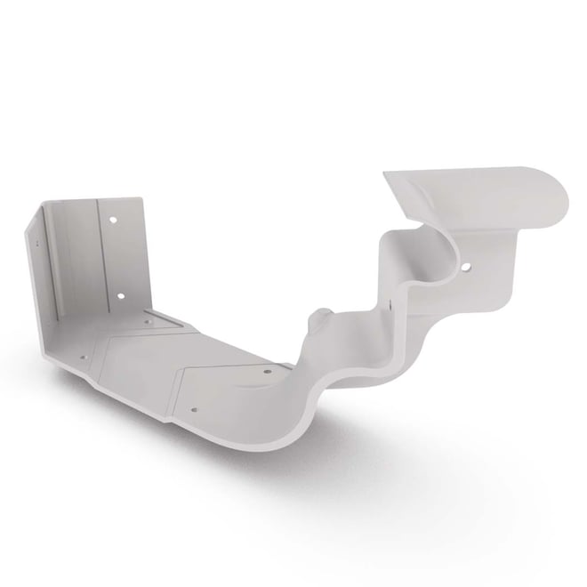 OG Gutter 125 Ribbed Internal Cast Angle Gull Grey