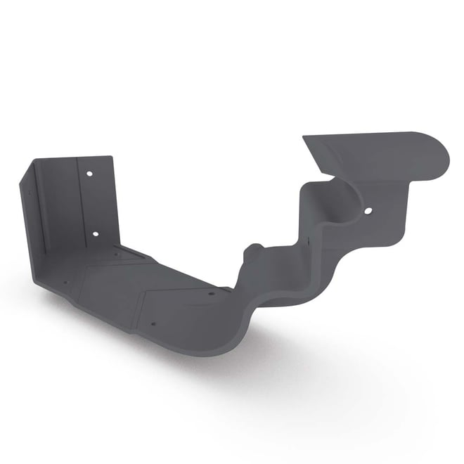 OG Gutter 125 Ribbed Internal Cast Angle Granite