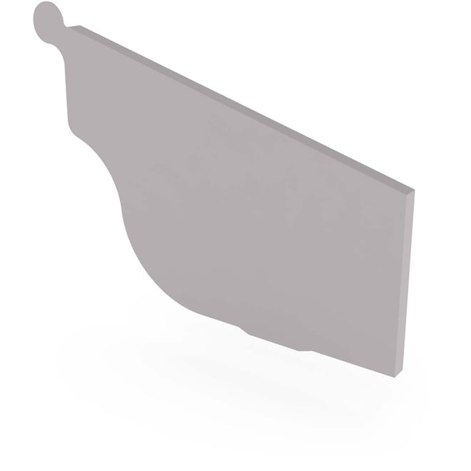 OG Gutter 125 Ribbed Stop End Right Hand Birch