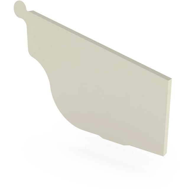 OG Gutter 125 Ribbed Stop End Right Hand Moss Vale Sand