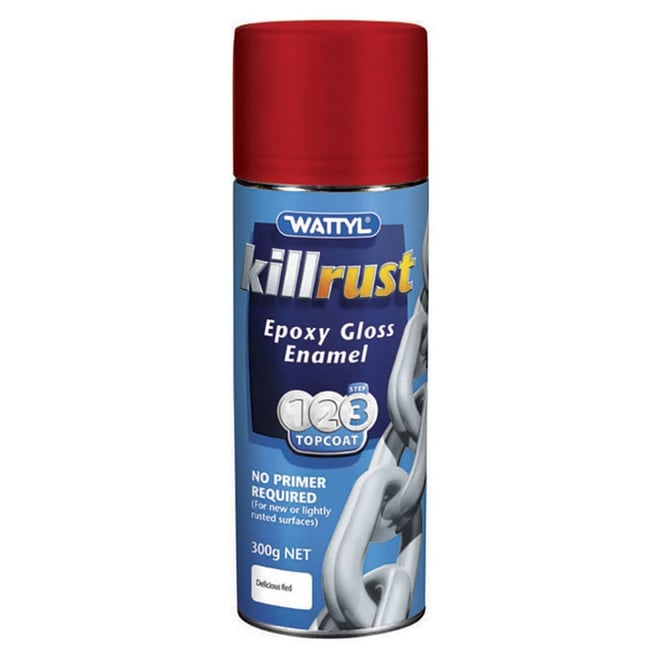 Wattyl Killrust Gloss Enamel Delicious Red Aerosol