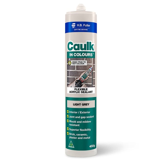 HB Fuller Caulk in Colour Light Grey 450gm