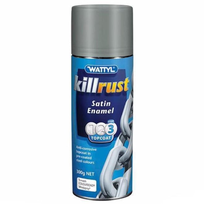 Killrust Enamel Satin Colorbond Windspray Aerosol 300G