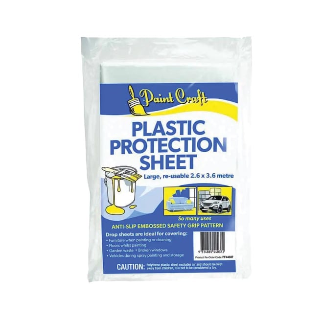 Drop Sheet Plastic Light 2.6X3.6M