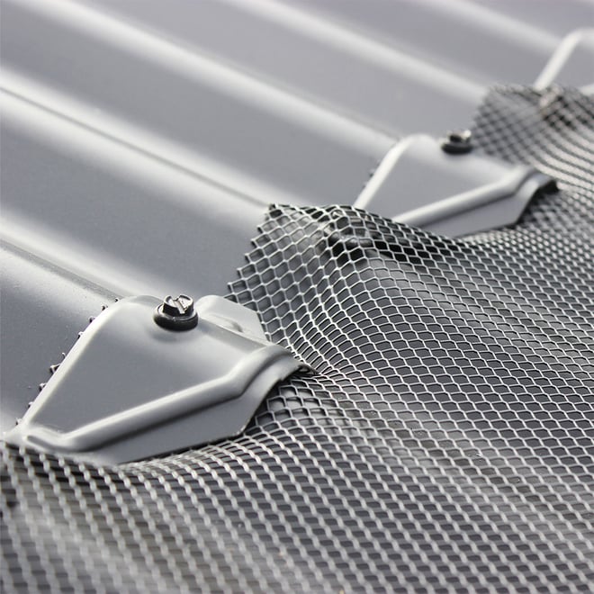 Aluminium Gutter Guard Mesh Smooth Cream CGI 10m Kit