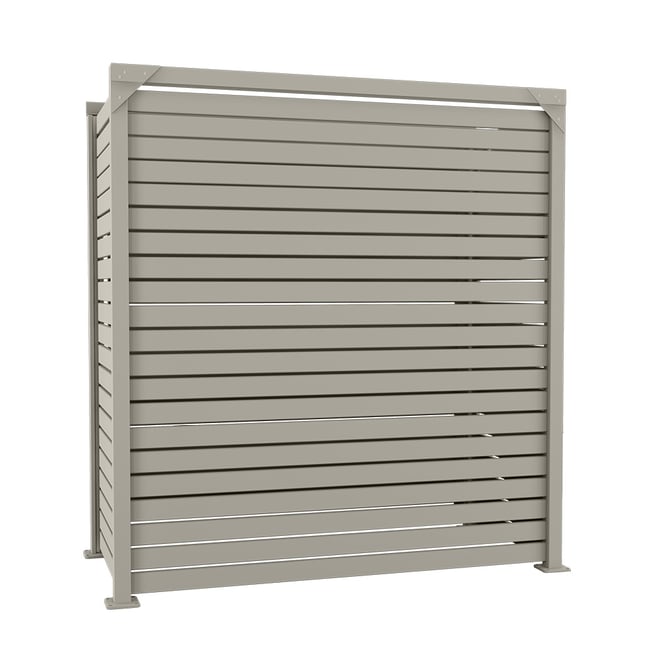 Slat Pool Pump Cover 600 x 1594 x 1500mm Birch Single Door No Lid
