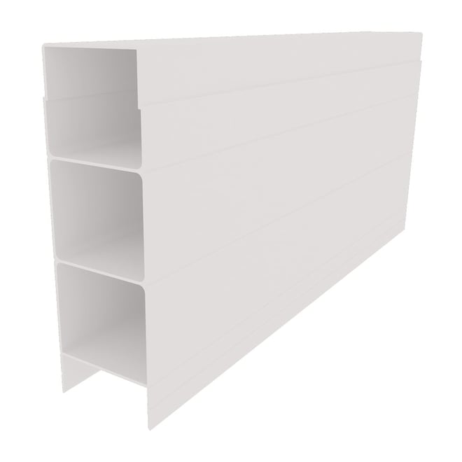 Aluminium Retaining Wall Sleeper Off White 147x50x2345mm
