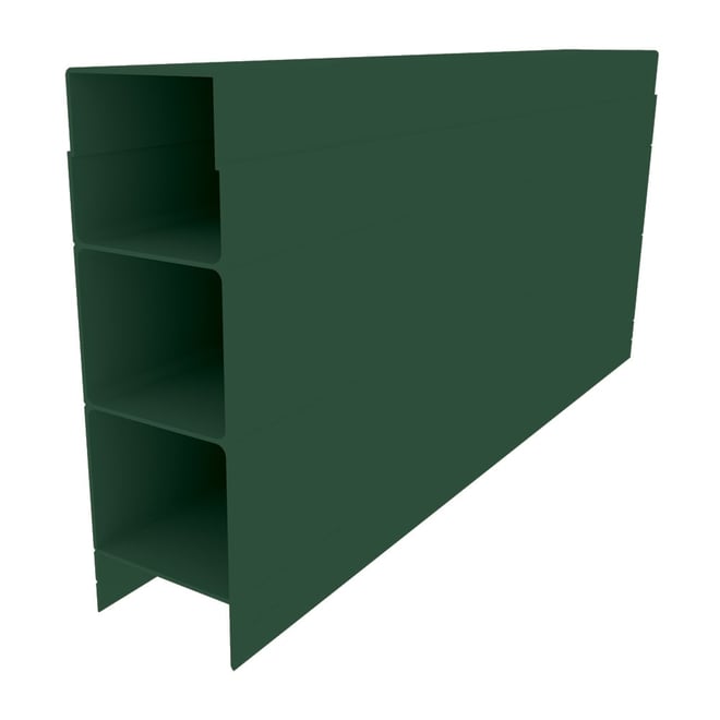 Aluminium Plinth Caufield Green 150x50x3120mm