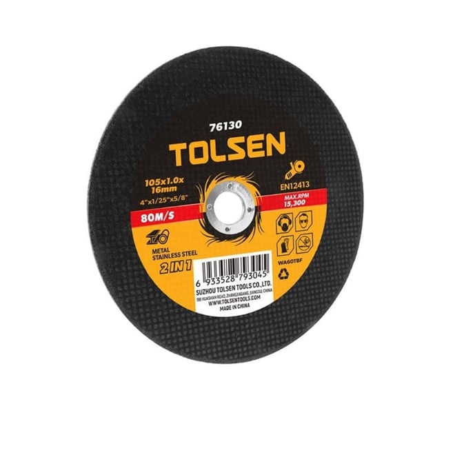 Tolsen 125 x 1mm Flat Cutting Off Wheel