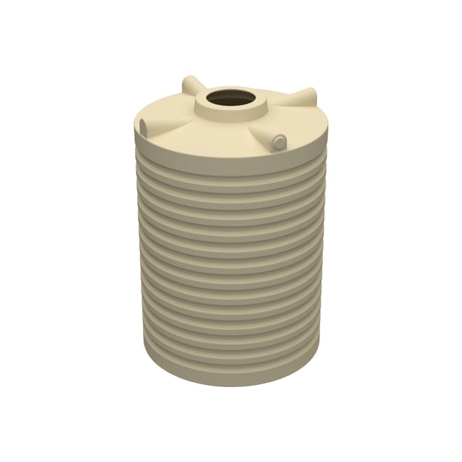 Round Poly Tank 3000L Bronze Olive