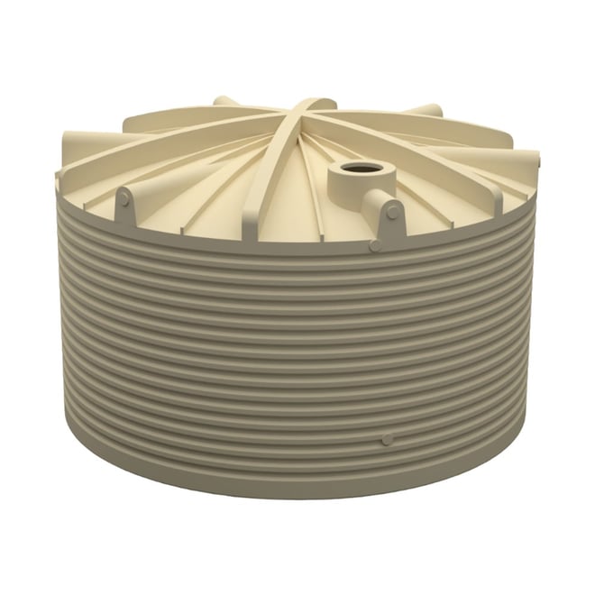 Round Poly Tank 40000L Wheat