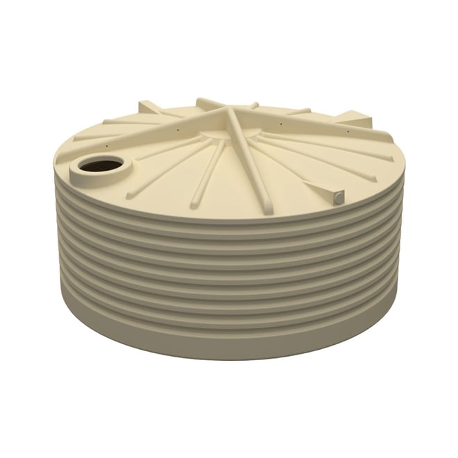 Squat Round Poly Tank 9546L Charcoal