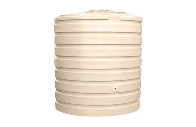 Round Poly Tank 5,060L Smooth Cream