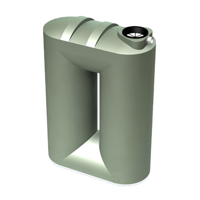 Aqua Spring Poly Water Tank 1600L Mist Green