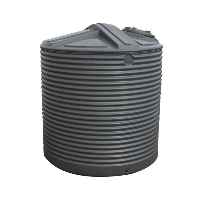 Corrugated Round Water Tank 5400L Smooth Cream