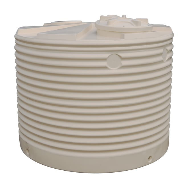 Corrugated Squat Water Tank 2300L Wheat