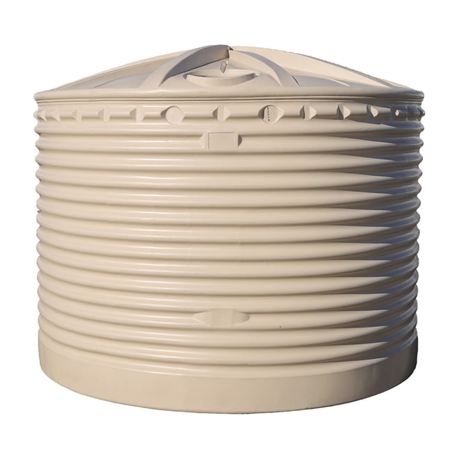 Corrugated Self Supporting Lid Round Water Tank 22500L Merino