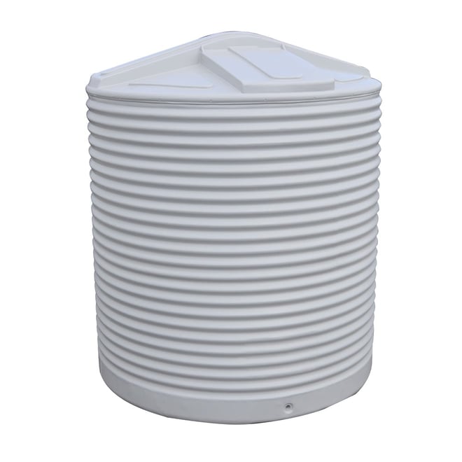 Corrugated Tall Round Water Tank 4500L Heritage Red
