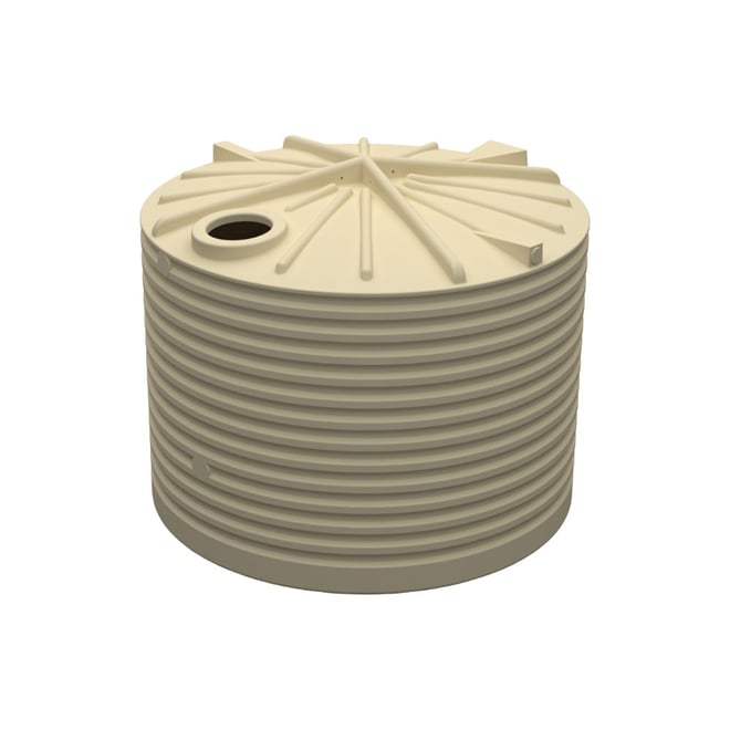 Round Poly Tank 10000L Gull Grey