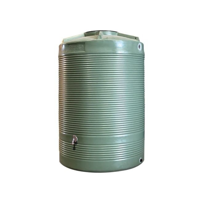 Round Poly Water Tank 1200L Armor Grey