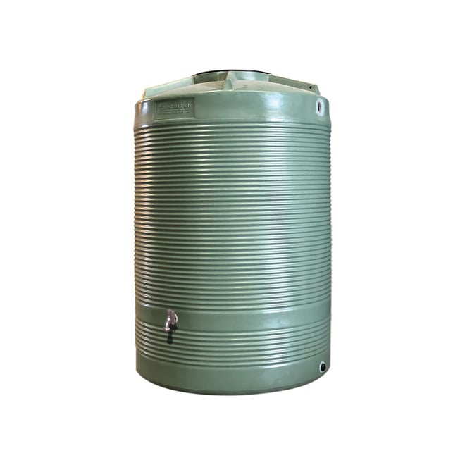 Round Poly Water Tank 1200L Banyan Brown