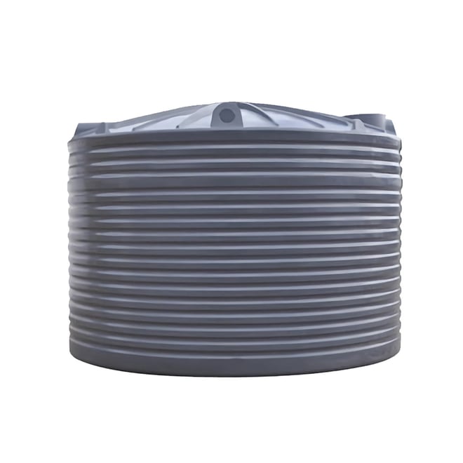 Round Poly Water Tank 27500L Gull Grey