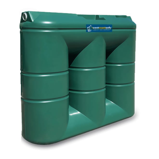 Slimline Poly Water Tank 3000L Cobblestone