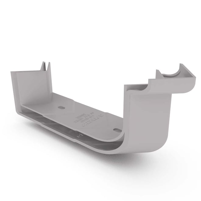 Quad Gutter Low Front 115 External Two Piece Cast Angle 90° Birch