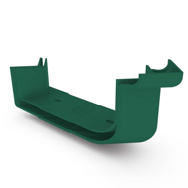 Quad Gutter Low Front 115 External Two Piece Cast Angle 90° Caulfield Green