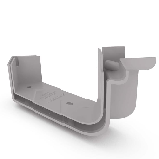 Quad Gutter Low Front 115 Internal Two Piece Cast Angle 90° Birch