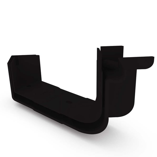 Quad Gutter Low Front 115 Internal Two Piece Cast Angle 90° Ebony