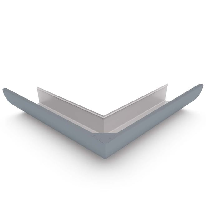 Quarter Round Gutter External Mitre Armour Grey