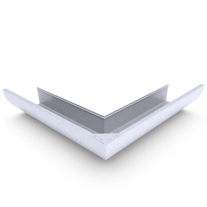 Quarter Round Gutter External Mitre Zinc/Aluminium