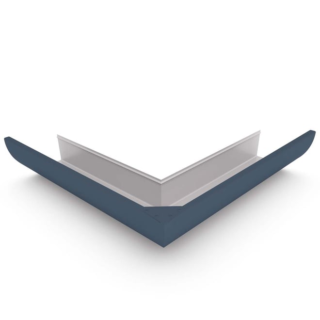Quarter Round Gutter External Mitre Dark Stone