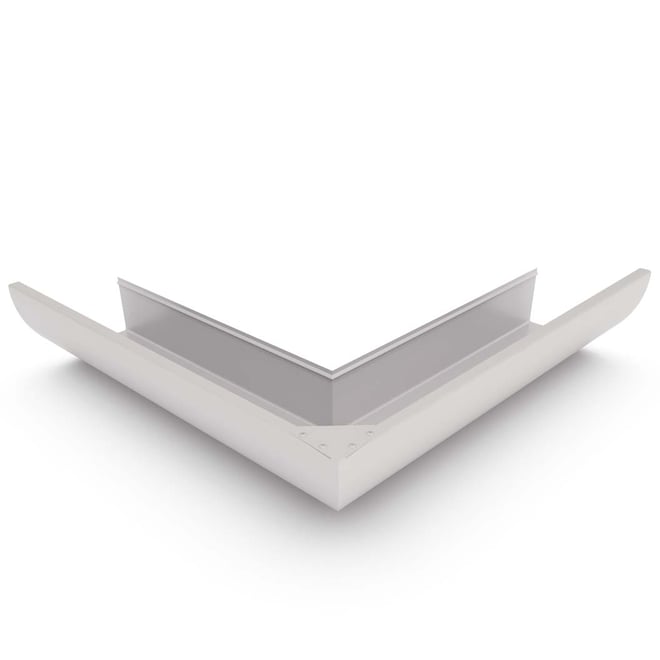 Quarter Round Gutter External Mitre Gull Grey