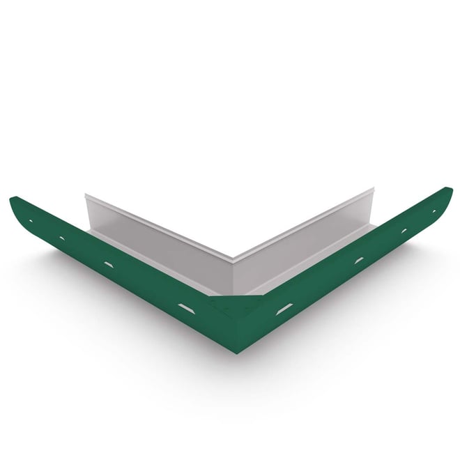 Quarter Round Gutter External Mitre Slotted Caulfield Green