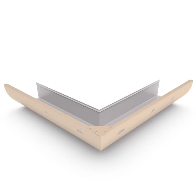 Quarter Round Gutter External Mitre Slotted Merino