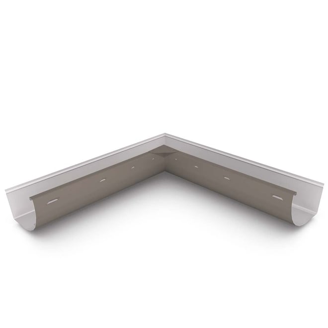 Quarter Round Gutter Internal Mitre Slotted Driftwood