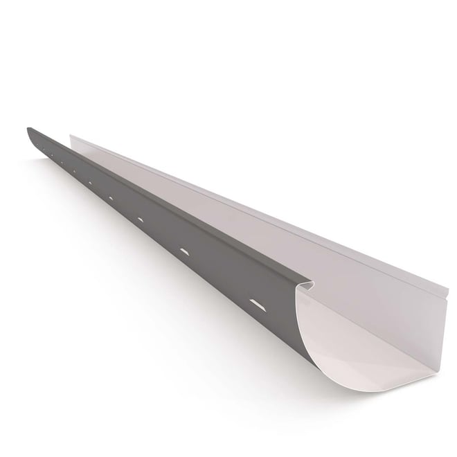 Quarter Round Gutter Slotted Cobblestone